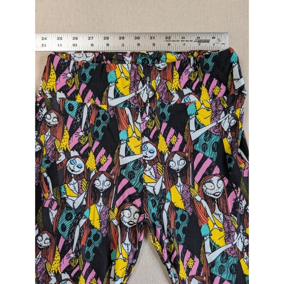 Lularoe Missing Tag Fits Like 2-10 Leggings Disney Sally Patchwork NBC - Picture 10 of 10